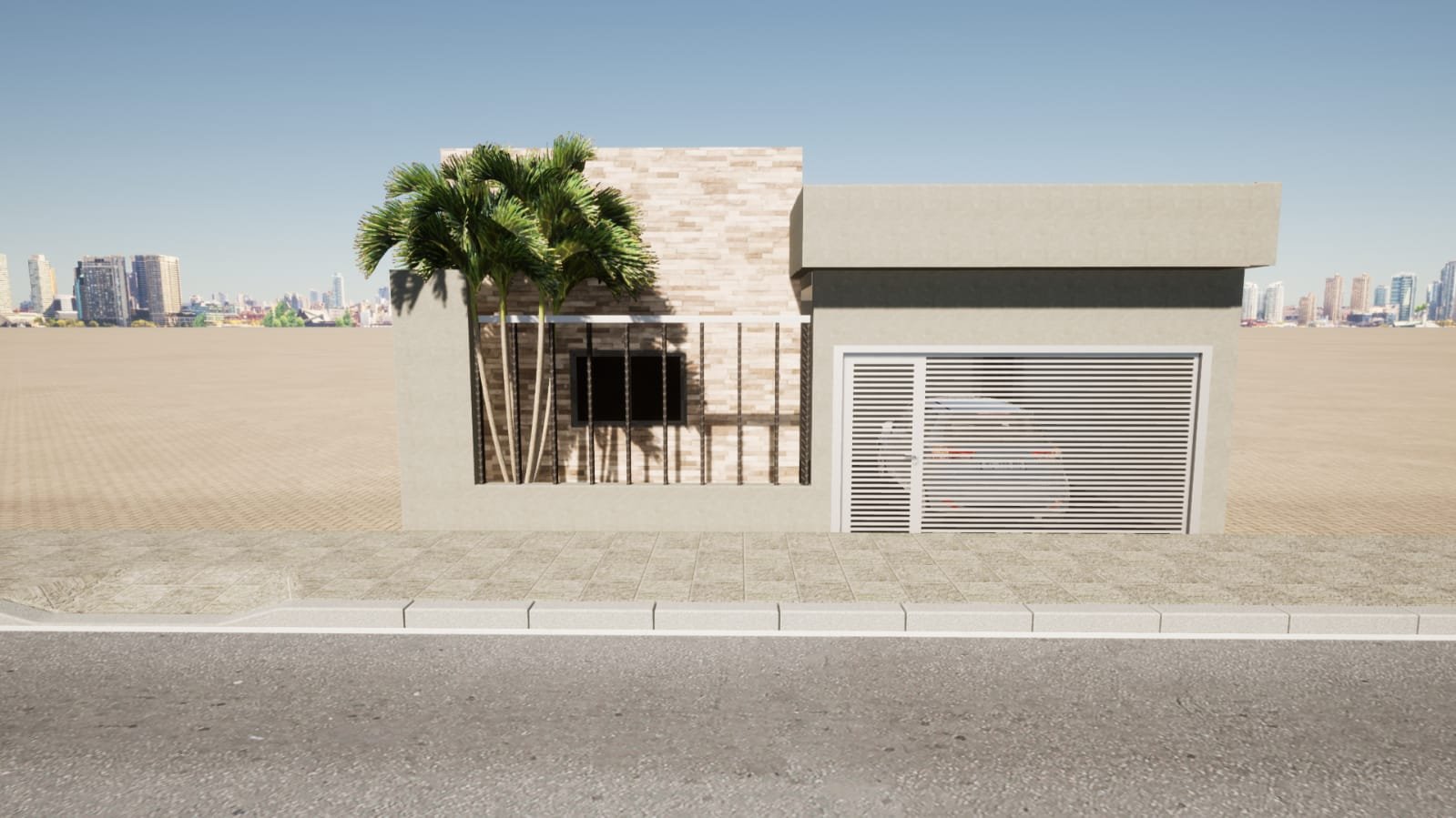Fachada Residencial Moderna